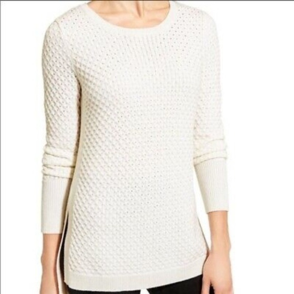 Athleta Honeycomb Merino Wool Waffle Sweater